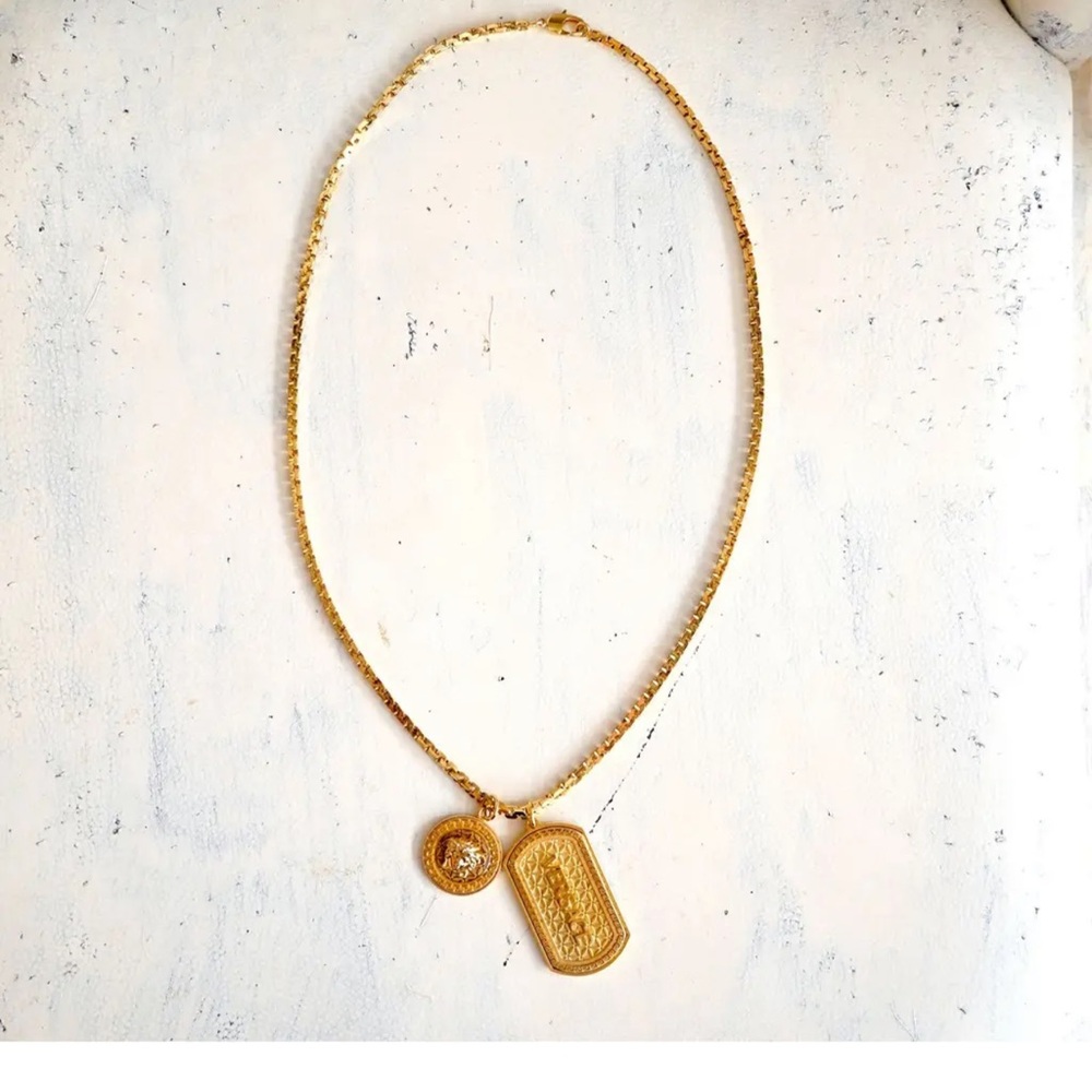 Versace Gold Medusa Pendant Necklace - Picture 6 of 10
